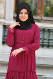 Dress - Cherry Hijab Dress 41460VSN - Thumbnail