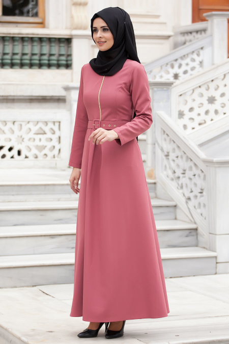 Dress - Dusty Rose Hijab Dress 40780GK