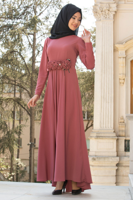 Dress - Dusty Rose Hijab Dress 41080GK