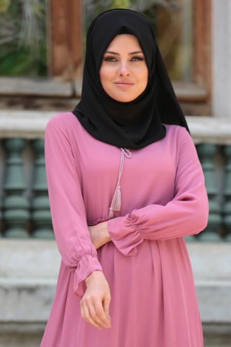 Dress - Dusty Rose Hijab Dress 41460GK - 2