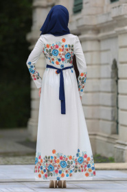 Dresses - Stone Hijab Dress 7719TAS - Thumbnail