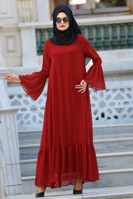 Dresses - Tile Hijab Dress 41620KRMT
