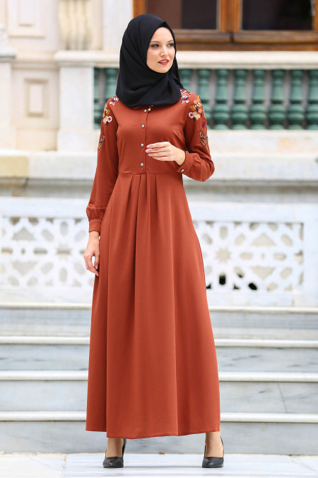 Dresses - Tile Hijab Dress 41730KRMT