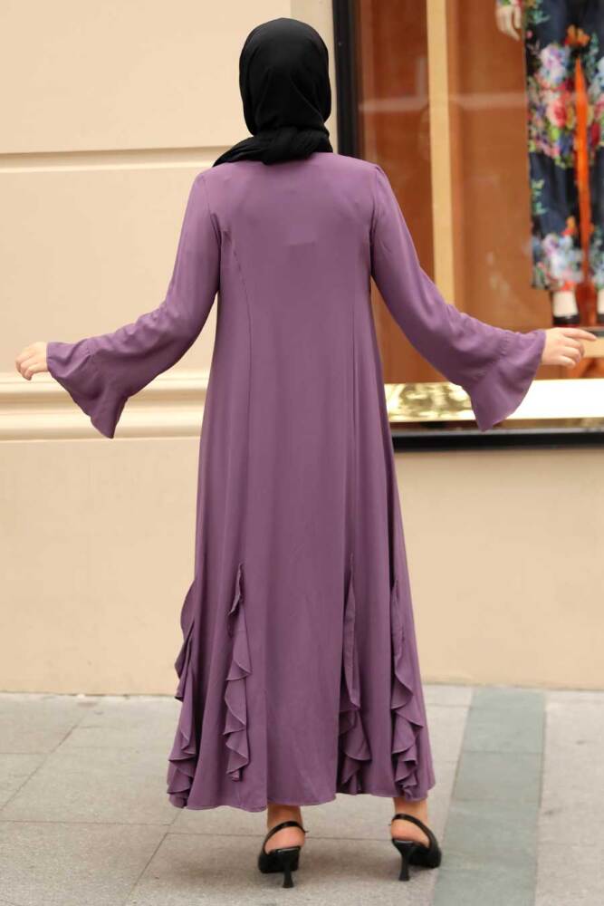 Dusty Rose Hijab Abaya 1535GK - 2