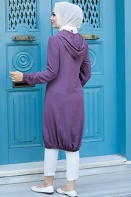 Dusty Rose Hijab Coat 5030GK - Thumbnail