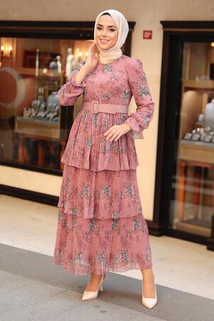 Dusty Rose Hijab Dress 11470GK - 1