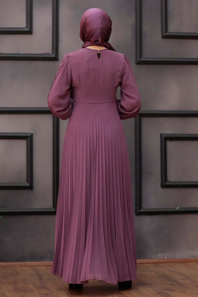 Dusty Rose Hijab Dress 30060GK - 2