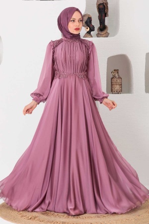 Neva Style - Long Dusty Rose Modest Bridesmaid Dress 21640GK - 1
