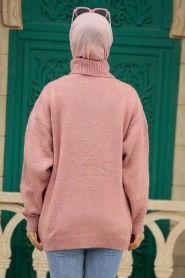 Dusty Rose Hijab Knitwear Sweater 30051GK - Thumbnail
