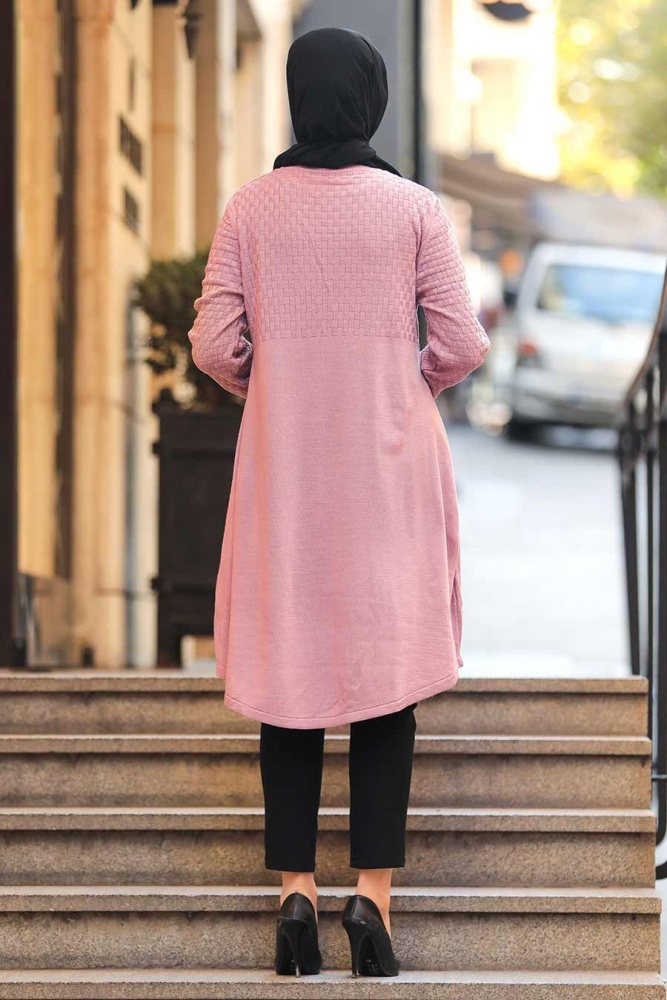 Dusty Rose Hijab Knitwear Tunic 1964GK - 2