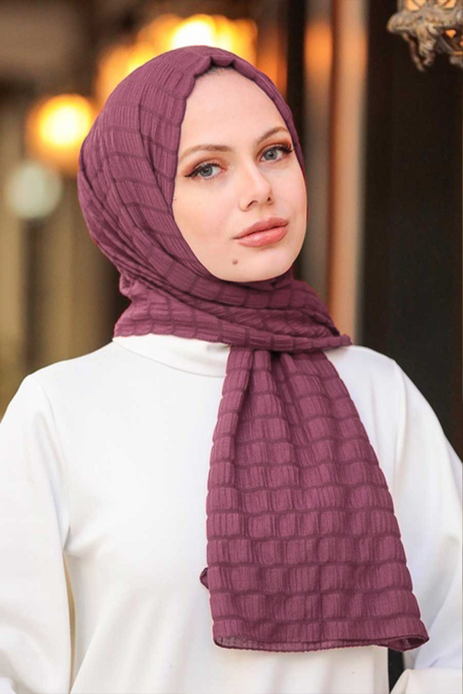 Dusty Rose Hijab Shawl 51051GK - 1