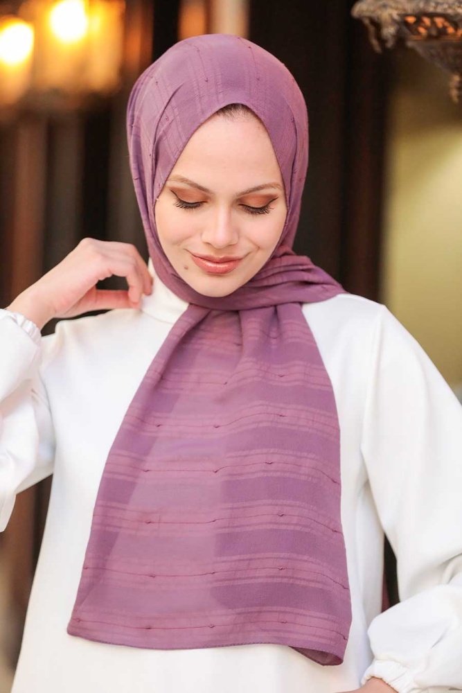 Dusty Rose Hijab Shawl 5305GK - 2