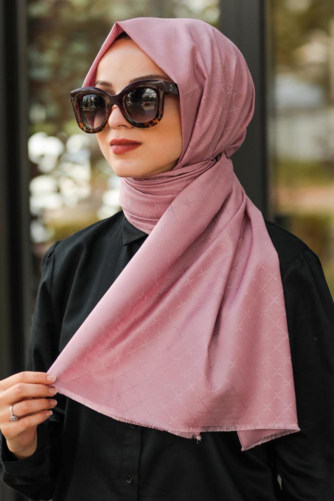 Dusty Rose Hijab Shawl 7530GK - 1