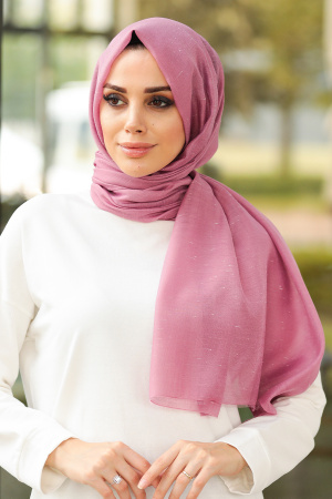 Dusty Rose Hijab Shawl 7536GK - 1