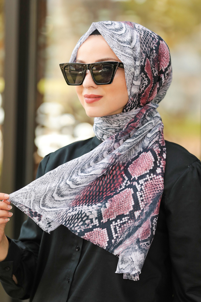 Dusty Rose Hijab Shawl 7537GK - 1