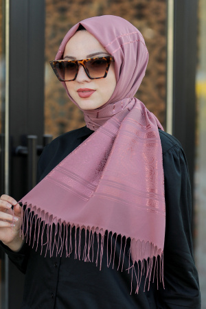 Dusty Rose Hijab Shawl 7545GK - 1