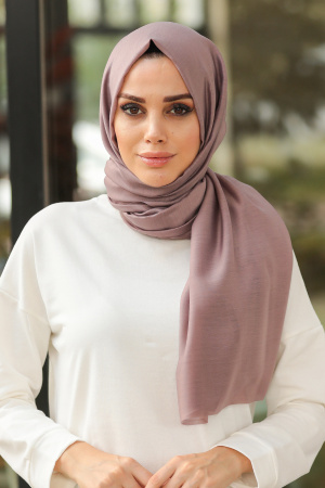 Dusty Rose Hijab Shawl 7548GK - 1