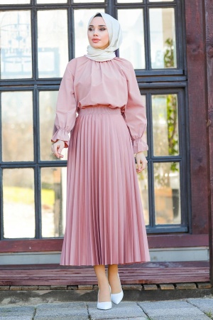 Dusty Rose Hijab Skirt 20511GK - 1