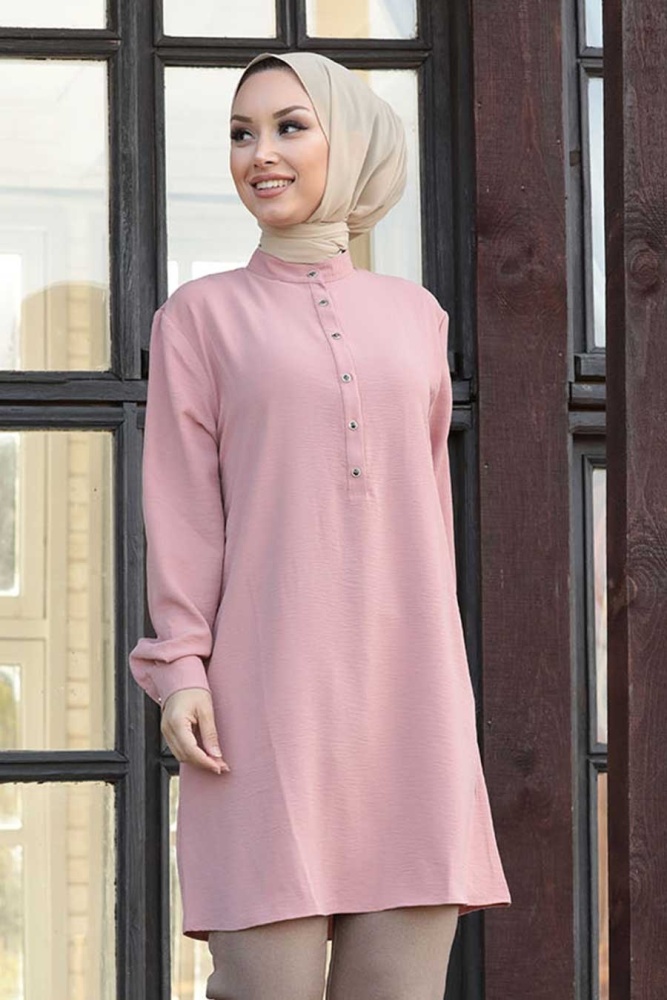 Dusty Rose Hijab Tunic 1146K - 2