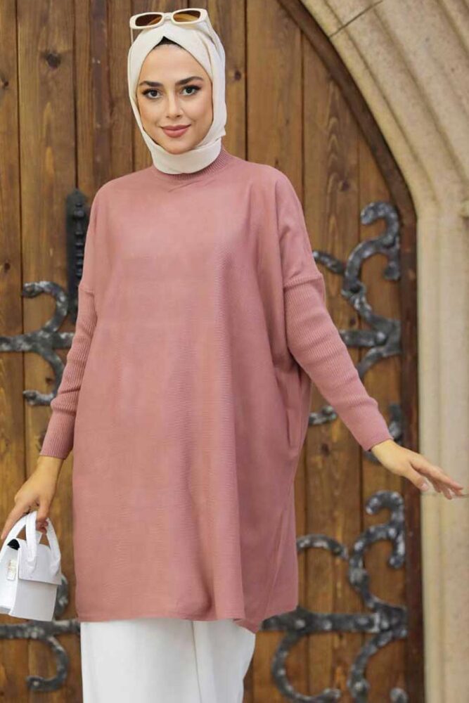 Dusty Rose Hijab Tunic 3399GK - 4