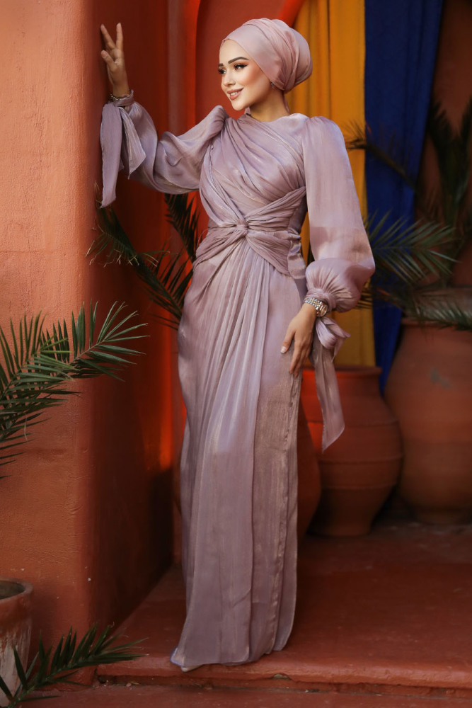 Dusty Rose Modest Gown 47261GK - 2