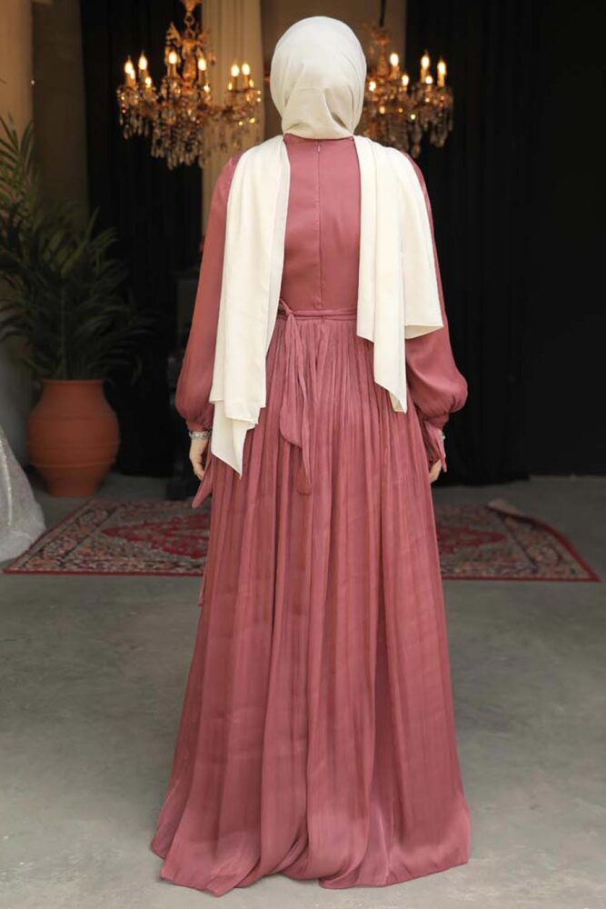 Dusty Rose Modest Prom Dress 44591GK - 3