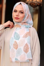 Ecru Hijab Shawl 7455E - Thumbnail
