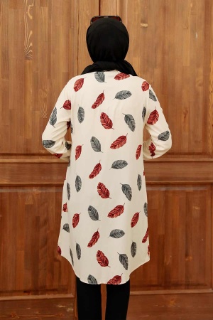 Ecru Hijab Tunic 11558E - 4