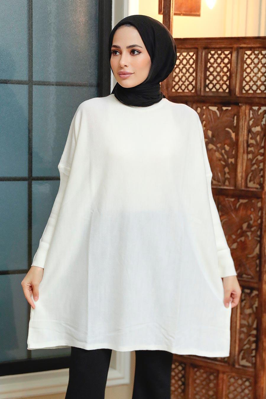 Ecru Hijab Tunic 3399E