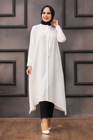 Ecru Hijab Tunic 540E - Thumbnail