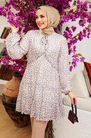 Ecru Hijab Tunic 70120E - Thumbnail