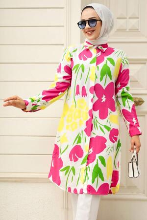 Ecru Modest Top 25028E - 3