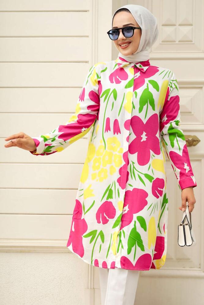 Ecru Modest Top 25028E - 3