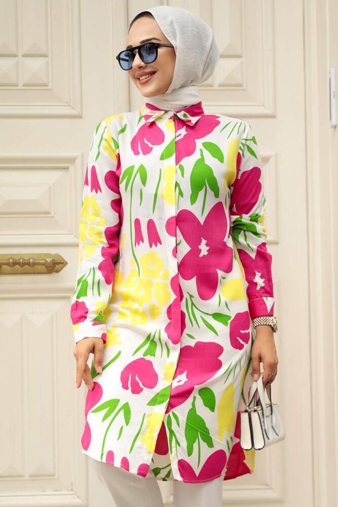 Ecru Modest Top 25028E - 1