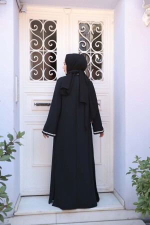 Elbiseli Siyah Tesettür İkili Takım 76852S - 3