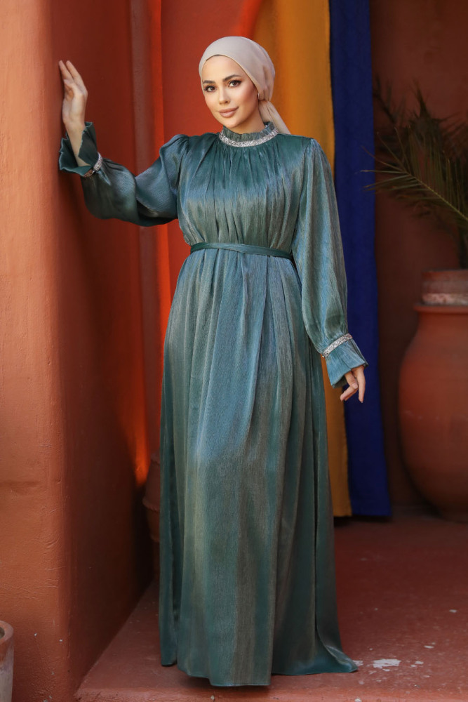 Emerald Green Modest Gown 25261ZY - 1