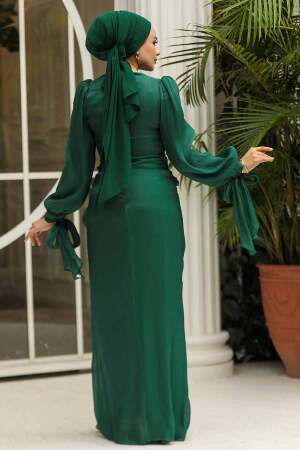 Emerald Green Modest Gown 47261ZY - 3