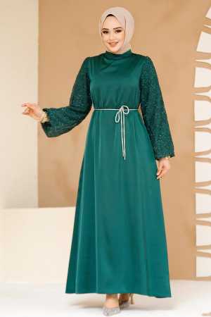 Emerald Green Modest Gown 61671ZY - 1
