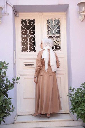 Etekli Bisküvi Tesettür İkili Takım 13251BS - 4