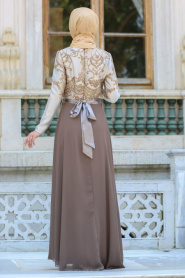 Evening Dress - Cherry Hijab Dress 2727VZN - Thumbnail