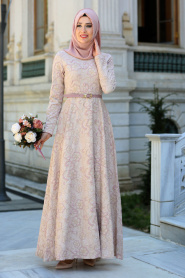 Evening Dress - Lila Hijab Dress 17870LILA - Thumbnail