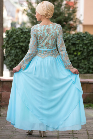 Evening Dress - Turquaz Hijab Dress 7025TR - Thumbnail