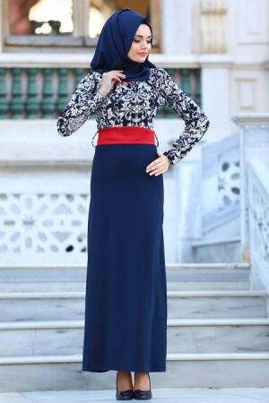 Evening Dresses - Black Hijab Dress 20340L - 1