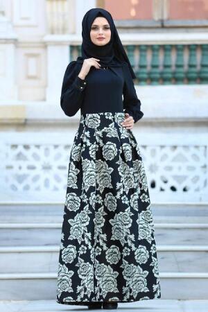 Evening Dresses - Grey Hijab Dress 20990GR - 1