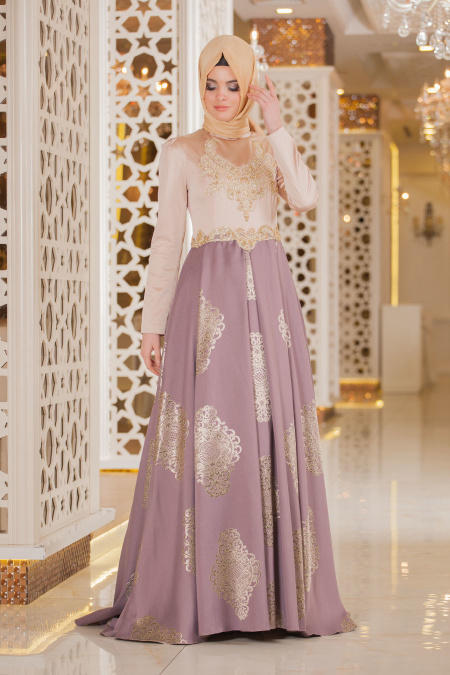 Evening Dresses - Lila Hijab Dress 2240LILA
