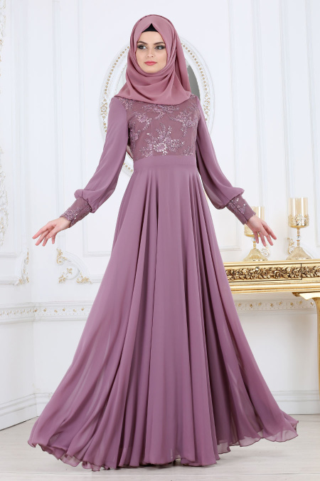 Evening Dresses - Lila Hijab Dress 2301LILA