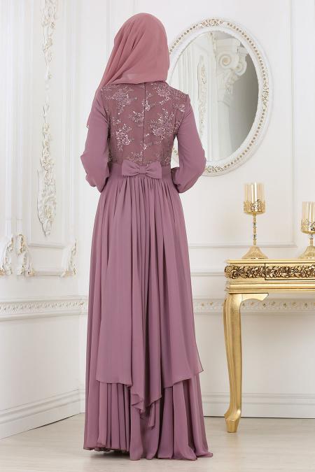 Evening Dresses - Lila Hijab Dress 2301LILA - 3