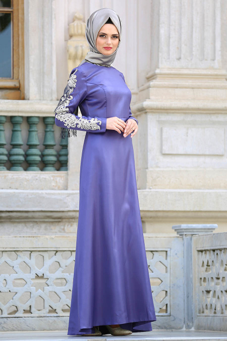 Evening Dresses - Lila Hijab Dress 3519LILA