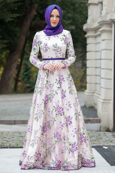 Evening Dresses - Lila Hijab Dress 4224LILA