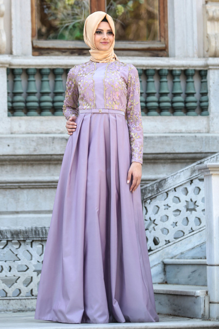 Evening Dresses - Lila Hijab Dress 4258LILA